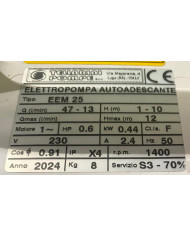 ELETTROPOMPA BISENSO ROVERE MM.25