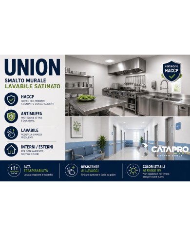 UNION SATIN SMALTO  LAVABILE  HACCP ML75