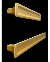 MANIGLIA SERIE 770 INTERASSE 96 OTTONE SATINATO