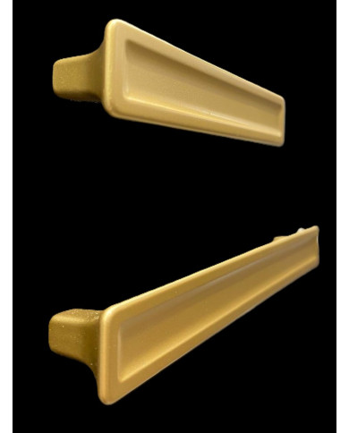 MANIGLIA SERIE 770 INTERASSE 160 OTTONE SATINATO
