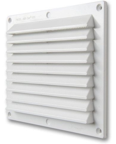 GRIGLIA CON RETE  ABS 175X146 BIANCO