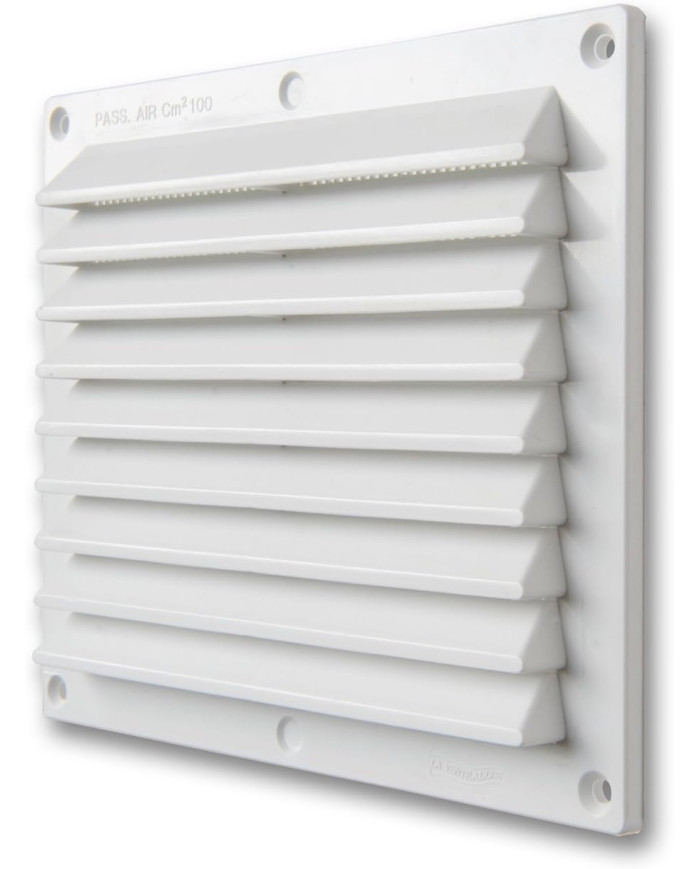 GRIGLIA CON RETE  ABS 175X146 BIANCO