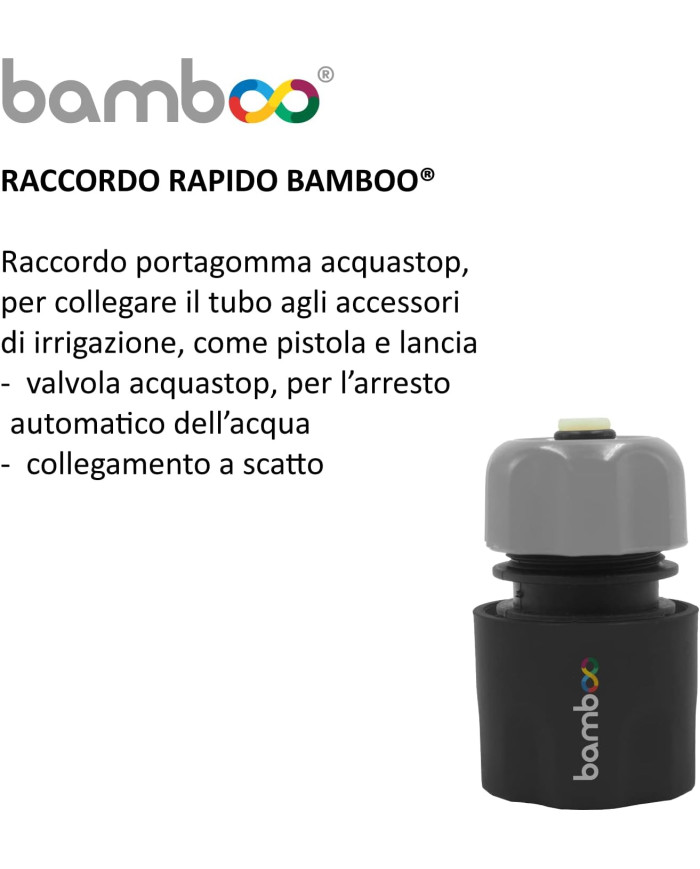 CARRELLO BAMBOO ESTENSIBILE VERDE 30 MT 1/2 M60