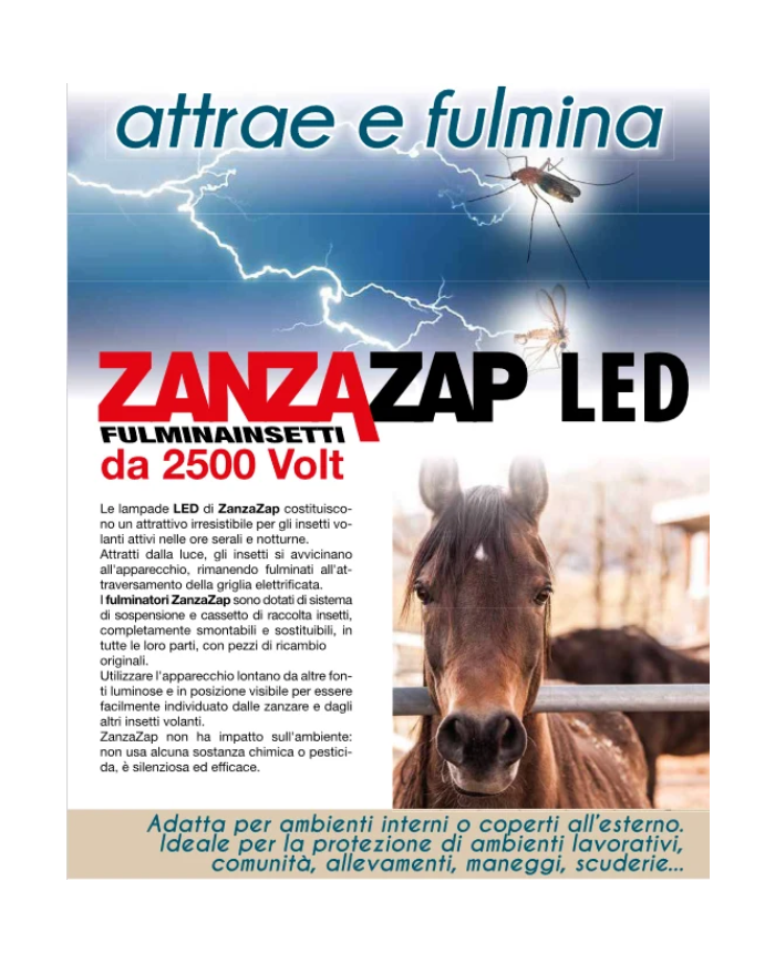 ZANZAZAP FULMINAINSETTI 40 LED