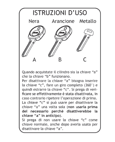 CIL.SICUREZ.30-30 5 CH.MOIA C/CHIAVE CANTIERE